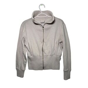 VARLEY Alisa Zip Through Brushed Back Sweatshirt Womens Medium Athleisure Casual